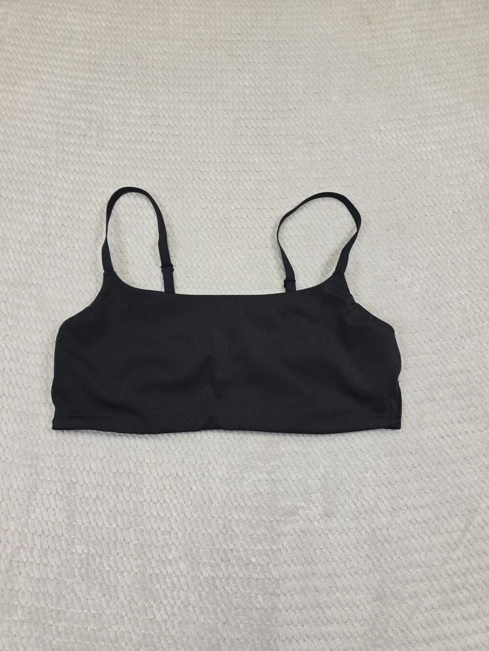 Victorias Secret Pink Bra Womens XL Black Unlined Wirefree